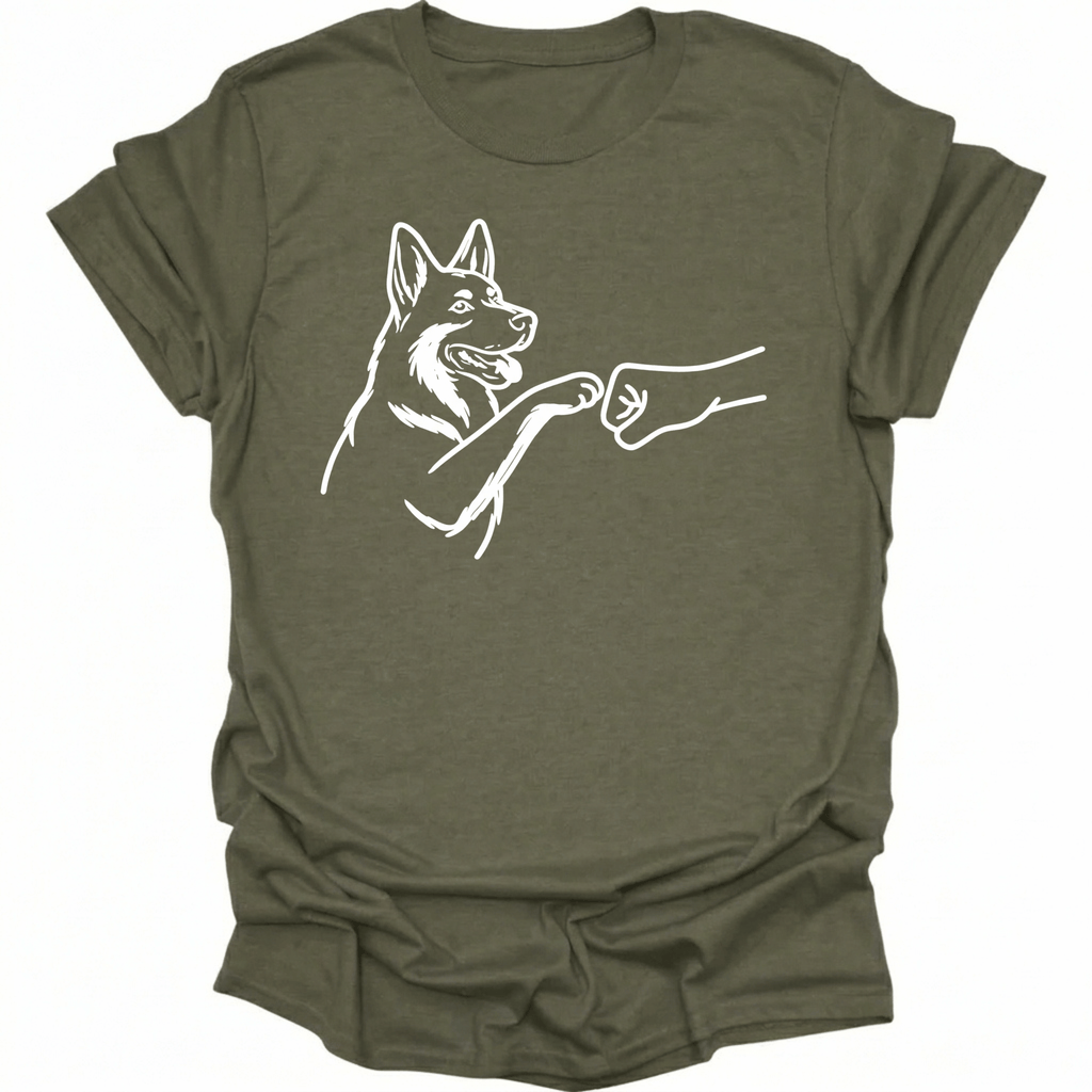 German Shepherd Punch Hand